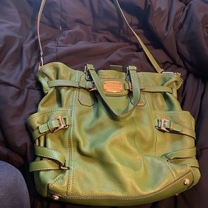 Micheal Kors green leather purse